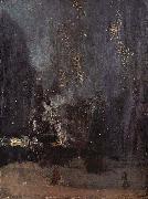 James Abbot McNeill Whistler Night in Black and Gold, The falling Rocket oil on canvas